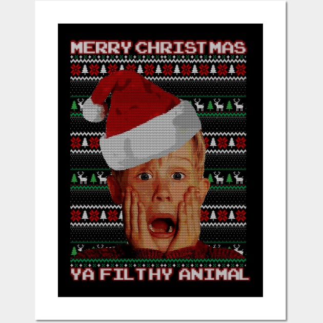 Home Alone Kevin Christmas - ya filthy animal Wall Art by Amandeeep